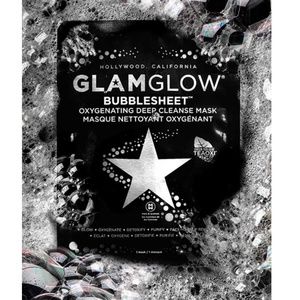Five Glamglow Gentle Bubble Cleansing Sheet Masks